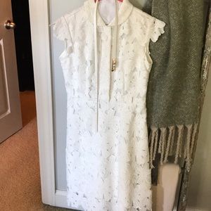 Chicwish white lace dress